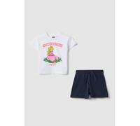 NINTENDO, Conjunto Multicolor De Algodón Elástico Para Niñas Con Estampado De Peach, Niña, Blanco/azul, Talla: 9-10