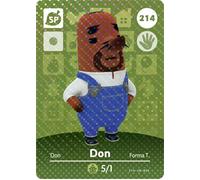 Nintendo Don Resetti Animal Crossing Happy Home - Tarjeta Amiibo 214/300