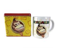 NINTENDO Huchas Decorativas de la Marca Modelo Set Taza + Hucha Donkey Kong Super Mario Bros