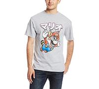 Nintendo Mario Away - Camiseta para Hombre - Gris - Small
