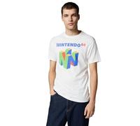 Nintendo Men's N64 Logo T-Shirt, Medium, White