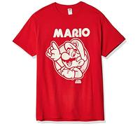 Nintendo So Mario playera para hombre - Rojo - Large