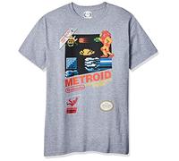 Nintendo Metroid Graphic Tees para hombre - Gris - Medium