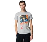 Nintendo Metroid Graphic Tees para hombre - Gris - Medium