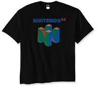 Nintendo N64 Logo Playera para Hombre - Negro - 5X-Large