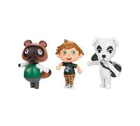 Nintendo - Pack de 3 Figuras de 6 cm de Altura de Animal Crossing: Tom Nook, K.K. y Villager - Preciosas Figuras para los Fans de la Saga - Juguete Niños 3 Años +
