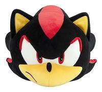 Nintendo - Peluche Tomy - Mocchi Mocchi Shadow Sonic de Felpa, Color Negro | Juguetes Sonic con licencia oficial, textura suave y esponjosa, regalos para jugadores, decoración de juegos