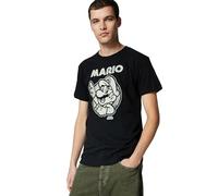 Nintendo So Mario Playera para Hombre - Negro - Small