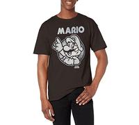Nintendo So Mario Playera para Hombre - Negro - Small
