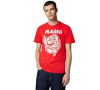 Nintendo So Mario Playera para Hombre - Rojo - 3X-Large