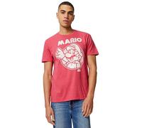 Nintendo So Mario Playera para Hombre - Rojo - Small