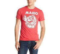 Nintendo So Mario Playera para Hombre - Rojo - Small