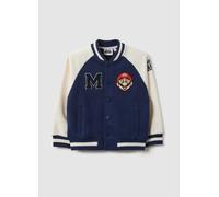 NINTENDO, Sudadera De Mezcla De Algodón Negro Ajuste Regular Super Mario™ Para Niño, Niño, Negro/Blanco, Talla: 7-8