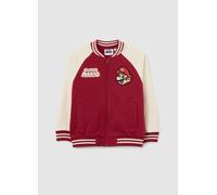 NINTENDO, Sudadera Infantil Con Cremallera En Mezcla De Algodón Multicolor De Ajuste Regular, Niño, Beige/Rojo, Talla: 5-6