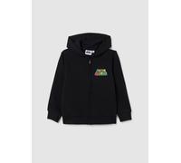 NINTENDO, Sudadera Infantil En Algodón Negro Puro Ajuste Regular Con Estampado De Super Mario, Niño, Gunmetal, Talla: 7-8