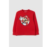 NINTENDO, Sudadera Roja De Algodón Puro Para Niños Con Estampado De Super Mario, Niño, Rojo Oscuro, Talla: 9-10