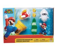 Nintendo Super Mario - Diorama Submarino con Figura de 6 cm - Juguete con Mecanismos para niños 3 años +