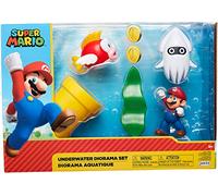 Nintendo Super Mario - Diorama Submarino con Figura de 6 cm - Juguete con Mecanismos para niños 3 años +