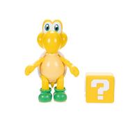 Nintendo Super Mario - Figura de Koopa Troopa verde de 4 pulgadas con accesorio de bloque de preguntas. A partir de 3 años (con licencia oficial)
