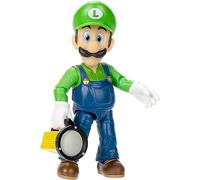 Nintendo Super Mario - Figura Luigi de 13 cm Totalmente Articulada - Juguete Luigi con hasta 16 Puntos de Articulación - Juguete Finamente Detallado con Ojos de Cristal - Juguetes Niños 3 Años +