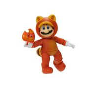 Nintendo Super Mario - Figura Mario Tanuki de 13 cm Totalmente Articulada - Juguete con hasta 16 Puntos de Articulación - Juguete Finamente Detallado con Ojos de Cristal - Juguetes Niños 3 Años +