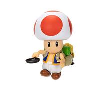 Nintendo Super Mario - Figura Toad de 13 cm Totalmente Articulada - Juguete Toad con hasta 9 Puntos de Articulación - Juguete Finamente Detallado con Ojos de Cristal - Juguetes Niños 3 Años +