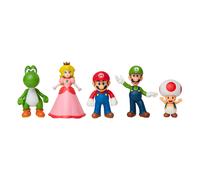 Nintendo super mario figuren 5er set mario & friends, 6,5 cm
