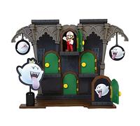 Nintendo Super Mario - Mansión Boo con Detalles Lujosos y con la Exclusiva Figura de Acción Articulada “Mario Bros” de 6 cm - Juguete para Niños con Mecanismos Accionables - Juguete Niños 3 años +