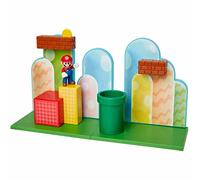 Nintendo Super Mario - Playset Dehesa Bellotera con Figura Exclusiva Mario de 6 cm - Juguete con Mecanismos y Funciones para Niños 3 Años +