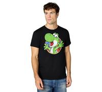 Nintendo Men's Yo Yoshi T-Shirt, Large, Black