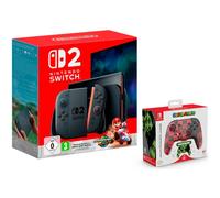 Nintendo Switch 2 Consola + Mario Kart World + Controller Glow Super Icon + Neon Blue & Red Headset