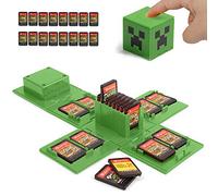 Nintendo Switch - Funda para Tarjetas de Juego con 16 Ranuras (Verde Minecraft), Minecraft Verde, 1 Unité (Lot de 1), Tarjetero