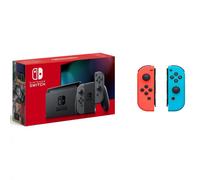 Nintendo Switch Gris V2 + Joy-Con Set Izquierda/Derecha Azul Neón/Rojo Neón