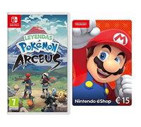 NINTENDO SWITCH LEYENDAS POKEMON: ARCEUS + Nintendo eShop Tarjeta de regalo 15€ (Código de descarga)