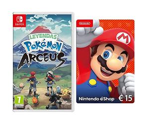 NINTENDO SWITCH LEYENDAS POKEMON: ARCEUS + Nintendo eShop Tarjeta de regalo 15€ (Código de descarga)