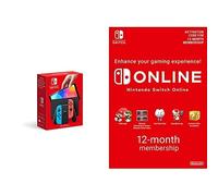 Nintendo Switch OLED videoconsola portátil 17,8 cm (7") 64 GB Pantalla táctil Wifi Azul, Rojo