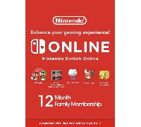 Nintendo Switch Online 12 Months Family Membership Switch & Switch 2 (Europe & UK)