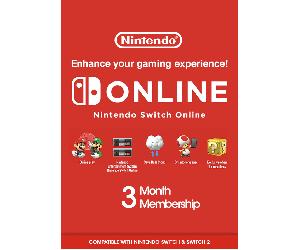 Nintendo Switch Online 3 Months Membership Switch & Switch 2 (Europe & UK)