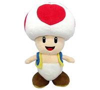 Nintendo-Toad Brothers Super Mario Peluche Sanei con Licencia Oficial, Multicolor, 20 cm GMSM6P01TOADNEW