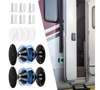 Ninyoon - Tope para puerta de caravana, paquete de 2 imanes para puerta de caravana, resistente, diseño silencioso, soporte magnético para puerta, accesorio para caravana, mejor que la cuña