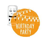 Nio tampón Birthday Party Festoon -