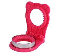 NIOIPXA Juego de cortador y sellador de sándwiches para niños, máquina para hacer panqueques y panqueques para lonchera y caja Bento (1, rojo rosa)