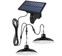 NIOMICO Luz de colgante solar IP65 IMPRESIÓN Solar Luz de cobertizo con control remoto para jardín, patio, balcón, granero, cobertizo, patio, luces de pared de granero