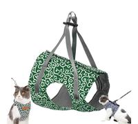 Niowatchted Cat Vest Harness and Leash, Cat Dogs Vest Harness and Leash Anti-Break Away Chest Strap Clothes, Escape Proof Soft Adjustable Catleash (Green,XS)