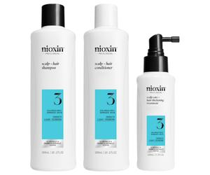 Nioxin 3 Cabello Teñido Debilitamiento Leve Champú 300 ml + Acondicionador 300 ml + Tratamiento 100 ml