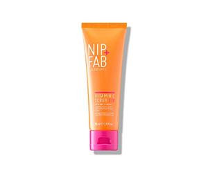 Nip+Fab Exfoliante Facial Iluminador con Vitamina C y Café, Antiedad, 75 ml | Fórmula vegana con aceite de coco nutritivo y extracto de café, cuidado antioxidante para una tez uniforme, limpieza suave