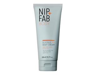 Nip+Fab Glycolic Fix Body Cream | Crema Corporal con Ácido Glicólico | 200 ml | Exfoliante de la Piel | con Aceite de Almendras | Vegana, Sin Crueldad, Sin Sulfatos