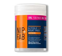Nip + Fab Glycolic Fix Night Pads Extreme | Almohadillas Faciales Exfoliantes | Ácido Glicólico | Peeling Facial | Ácido AHA | 100 Piezas