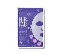 Nip + Fab Retinol Fix | Mascarilla Facial de Algodón con Retinol | Agua De Coco | Flor de las Nieves | Máscara de Cara de Gel Hidratante | Reducción de Poros | 25 ml