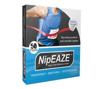 NipEaze - The Original Sports Nipple Covers - Patented & Proven - Chafing Prevention for Men and Women, 1pack, Size Extra, 100Pcs (50pairs)